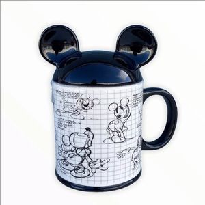 Set of 2Disney Mickey Mouse Mug w/ Ears Topper